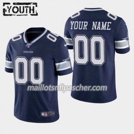 Maillot Dallas Cowboys Custom Nike Navy Bleu 100th - Enfant